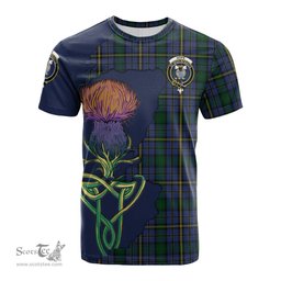 Scottish Hope Clan Originaux Clan Tartan with Thistle and Scotland Map Tartan Plaid T Shirt Scottish Plaid Tartan Plaid - ScotsTee - scotstee.com