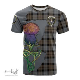 Scottish MacKay Weathered Clan Tartan with Thistle and Scotland Map Tartan Plaid T Shirt Scottish Plaid Tartan Plaid - ScotsTee - scotstee.com