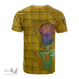Scottish Houston Clan Tartan with Thistle and Scotland Map Tartan Plaid T Shirt Scottish Plaid Tartan Plaid - ScotsTee - scotstee.com