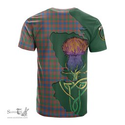 Scottish MacIntyre Ancient Clan Tartan with Thistle and Scotland Map Tartan Plaid T Shirt Scottish Plaid Tartan Plaid - ScotsTee - scotstee.com