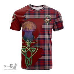 Scottish MacDonald Dress Irish Clan Tartan with Thistle and Scotland Map Tartan Plaid T Shirt Scottish Plaid Tartan Plaid - ScotsTee - scotstee.com