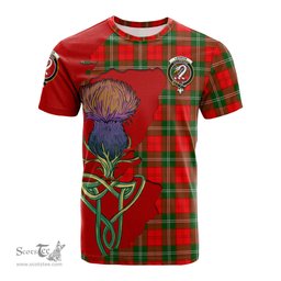 Scottish Lennox Modern Clan Tartan with Thistle and Scotland Map Tartan Plaid T Shirt Scottish Plaid Tartan Plaid - ScotsTee - scotstee.com
