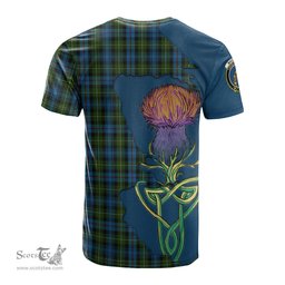 Scottish MacKenzie Clan Tartan with Thistle and Scotland Map Tartan Plaid T Shirt Scottish Plaid Tartan Plaid - ScotsTee - scotstee.com