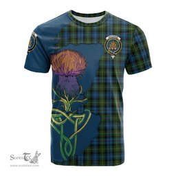 Scottish MacKenzie Clan Tartan with Thistle and Scotland Map Tartan Plaid T Shirt Scottish Plaid Tartan Plaid - ScotsTee - scotstee.com