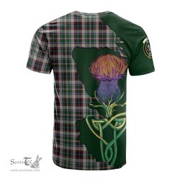Scottish Innes Dress Clan Tartan with Thistle and Scotland Map Tartan Plaid T Shirt Scottish Plaid Tartan Plaid - ScotsTee - scotstee.com