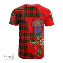 Scottish Kerr Modern Clan Tartan with Thistle and Scotland Map Tartan Plaid T Shirt Scottish Plaid Tartan Plaid - ScotsTee - scotstee.com