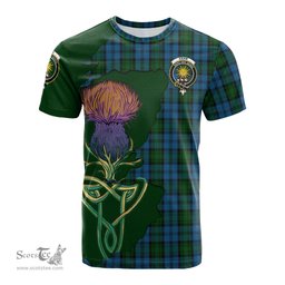 Scottish Kerr Hunting Clan Tartan with Thistle and Scotland Map Tartan Plaid T Shirt Scottish Plaid Tartan Plaid - ScotsTee - scotstee.com