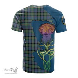 Scottish MacDonell of Glengarry Ancient Clan Tartan with Thistle and Scotland Map Tartan Plaid T Shirt Scottish Plaid Tartan Plaid - ScotsTee - scotstee.com