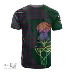 Scottish Jardine Dress Clan Tartan with Thistle and Scotland Map Tartan Plaid T Shirt Scottish Plaid Tartan Plaid - ScotsTee - scotstee.com