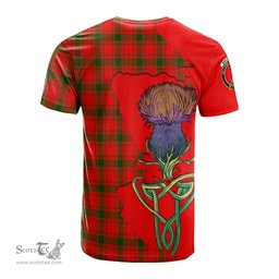 Scottish MacQuarrie Modern Clan Tartan with Thistle and Scotland Map Tartan Plaid T Shirt Scottish Plaid Tartan Plaid - ScotsTee - scotstee.com