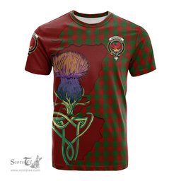 Scottish Moncrieff Clan Tartan with Thistle and Scotland Map Tartan Plaid T Shirt Scottish Plaid Tartan Plaid - ScotsTee - scotstee.com