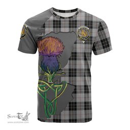 Scottish MacPherson Dress Clan Tartan with Thistle and Scotland Map Tartan Plaid T Shirt Scottish Plaid Tartan Plaid - ScotsTee - scotstee.com