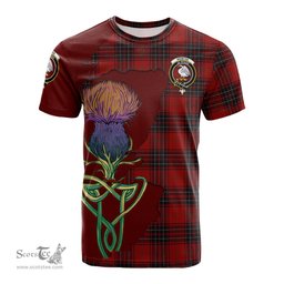 Scottish Wemyss Clan Tartan with Thistle and Scotland Map Tartan Plaid T Shirt Scottish Plaid Tartan Plaid - ScotsTee - scotstee.com