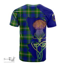 Scottish Maitland Clan Tartan with Thistle and Scotland Map Tartan Plaid T Shirt Scottish Plaid Tartan Plaid - ScotsTee - scotstee.com