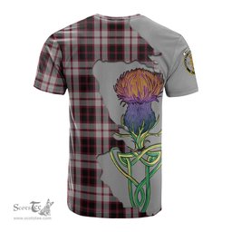 Scottish MacPherson Clan Tartan with Thistle and Scotland Map Tartan Plaid T Shirt Scottish Plaid Tartan Plaid - ScotsTee - scotstee.com