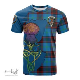 Scottish Wedderburn Clan Tartan with Thistle and Scotland Map Tartan Plaid T Shirt Scottish Plaid Tartan Plaid - ScotsTee - scotstee.com
