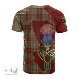 Scottish Muirhead Old Clan Tartan with Thistle and Scotland Map Tartan Plaid T Shirt Scottish Plaid Tartan Plaid - ScotsTee - scotstee.com