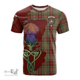 Scottish Muirhead Old Clan Tartan with Thistle and Scotland Map Tartan Plaid T Shirt Scottish Plaid Tartan Plaid - ScotsTee - scotstee.com