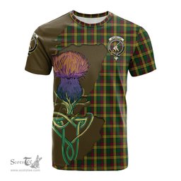 Scottish MacMillan Ancient Clan Tartan with Thistle and Scotland Map Tartan Plaid T Shirt Scottish Plaid Tartan Plaid - ScotsTee - scotstee.com