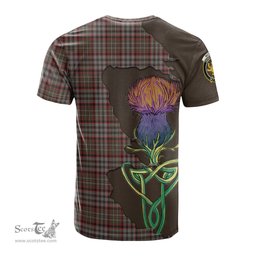 Scottish Nicolson Hunting Weathered Clan Tartan with Thistle and Scotland Map Tartan Plaid T Shirt Scottish Plaid Tartan Plaid - ScotsTee - scotstee.com