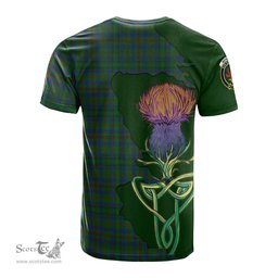 Scottish Moncrieff of Atholl Clan Tartan with Thistle and Scotland Map Tartan Plaid T Shirt Scottish Plaid Tartan Plaid - ScotsTee - scotstee.com