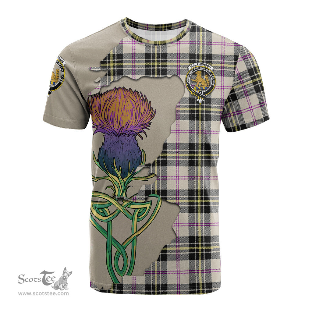 Scottish MacPherson Dress Ancient Clan Tartan with Thistle and Scotland Map Tartan Plaid T Shirt Scottish Plaid Tartan Plaid - ScotsTee - scotstee.com