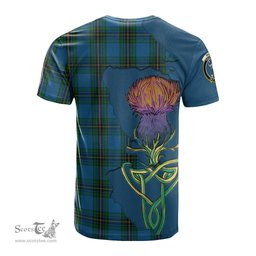 Scottish Murray of Elibank Clan Tartan with Thistle and Scotland Map Tartan Plaid T Shirt Scottish Plaid Tartan Plaid - ScotsTee - scotstee.com