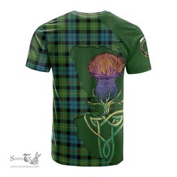 Scottish Rollo Ancient Clan Tartan with Thistle and Scotland Map Tartan Plaid T Shirt Scottish Plaid Tartan Plaid - ScotsTee - scotstee.com