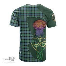 Scottish Melville Ancient Clan Tartan with Thistle and Scotland Map Tartan Plaid T Shirt Scottish Plaid Tartan Plaid - ScotsTee - scotstee.com