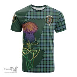 Scottish Melville Ancient Clan Tartan with Thistle and Scotland Map Tartan Plaid T Shirt Scottish Plaid Tartan Plaid - ScotsTee - scotstee.com