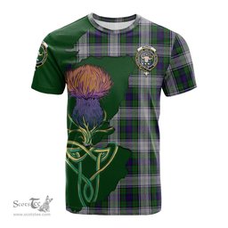 Scottish Murray of Atholl Dress Clan Tartan with Thistle and Scotland Map Tartan Plaid T Shirt Scottish Plaid Tartan Plaid - ScotsTee - scotstee.com