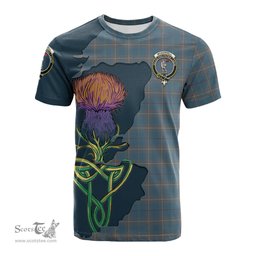 Scottish McKerrell of Hillhouse Dress Clan Tartan with Thistle and Scotland Map Tartan Plaid T Shirt Scottish Plaid Tartan Plaid - ScotsTee - scotstee.com