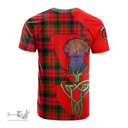 Scottish MacNaughton Modern Clan Tartan with Thistle and Scotland Map Tartan Plaid T Shirt Scottish Plaid Tartan Plaid - ScotsTee - scotstee.com