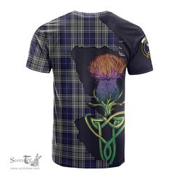 Scottish Napier Clan Tartan with Thistle and Scotland Map Tartan Plaid T Shirt Scottish Plaid Tartan Plaid - ScotsTee - scotstee.com