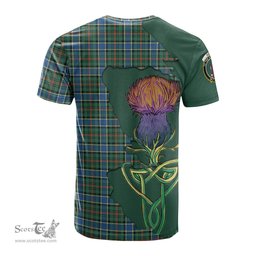Scottish Ogilvie (Ogilvy) Hunting Ancient Clan Tartan with Thistle and Scotland Map Tartan Plaid T Shirt Scottish Plaid Tartan Plaid - ScotsTee - scotstee.com