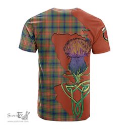 Scottish Wilson Ancient Clan Tartan with Thistle and Scotland Map Tartan Plaid T Shirt Scottish Plaid Tartan Plaid - ScotsTee - scotstee.com