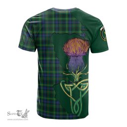 Scottish Stewart Hunting Modern Clan Tartan with Thistle and Scotland Map Tartan Plaid T Shirt Scottish Plaid Tartan Plaid - ScotsTee - scotstee.com