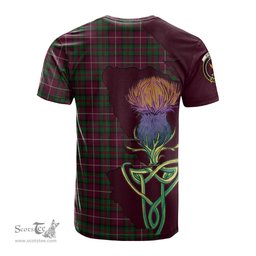 Scottish Stewart of Bute Hunting Clan Tartan with Thistle and Scotland Map Tartan Plaid T Shirt Scottish Plaid Tartan Plaid - ScotsTee - scotstee.com