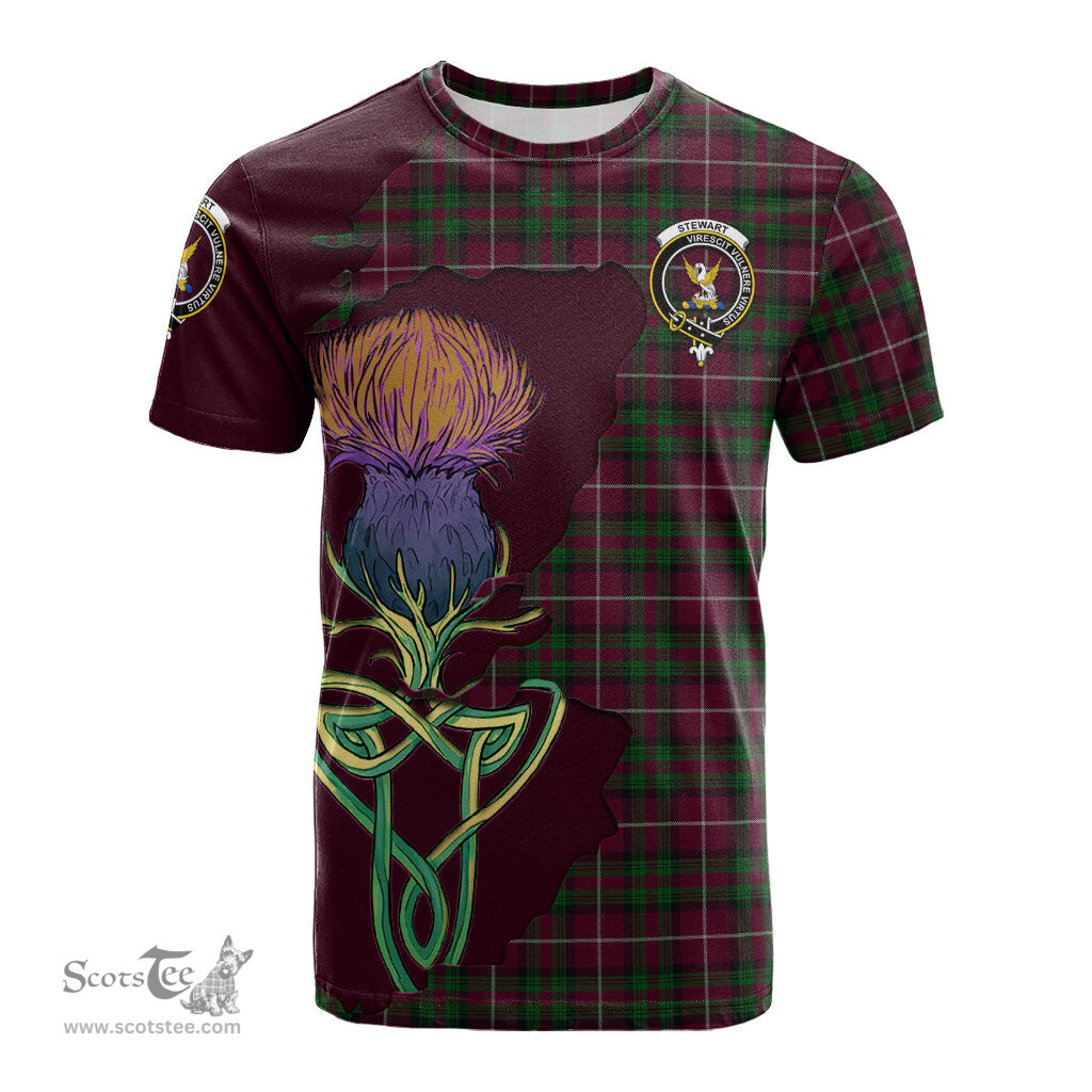 Scottish Stewart of Bute Hunting Clan Tartan with Thistle and Scotland Map Tartan Plaid T Shirt Scottish Plaid Tartan Plaid - ScotsTee - scotstee.com