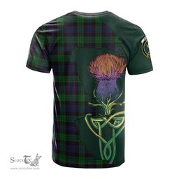 Scottish Stewart Old Clan Tartan with Thistle and Scotland Map Tartan Plaid T Shirt Scottish Plaid Tartan Plaid - ScotsTee - scotstee.com