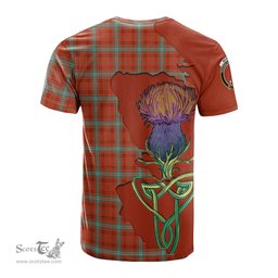 Scottish Morrison Red Ancient Clan Tartan with Thistle and Scotland Map Tartan Plaid T Shirt Scottish Plaid Tartan Plaid - ScotsTee - scotstee.com
