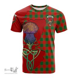 Scottish Moncrieff Modern Clan Tartan with Thistle and Scotland Map Tartan Plaid T Shirt Scottish Plaid Tartan Plaid - ScotsTee - scotstee.com