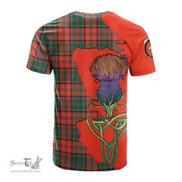 Scottish Stewart of Appin Ancient Clan Tartan with Thistle and Scotland Map Tartan Plaid T Shirt Scottish Plaid Tartan Plaid - ScotsTee - scotstee.com