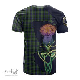 Scottish MacNeil of Colonsay Clan Tartan with Thistle and Scotland Map Tartan Plaid T Shirt Scottish Plaid Tartan Plaid - ScotsTee - scotstee.com