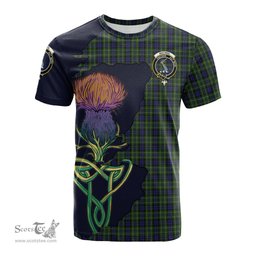 Scottish MacNeil of Colonsay Clan Tartan with Thistle and Scotland Map Tartan Plaid T Shirt Scottish Plaid Tartan Plaid - ScotsTee - scotstee.com