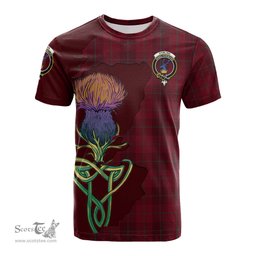 Scottish Stirling of Keir Clan Tartan with Thistle and Scotland Map Tartan Plaid T Shirt Scottish Plaid Tartan Plaid - ScotsTee - scotstee.com