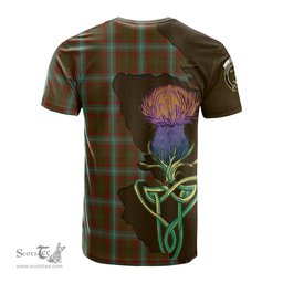 Scottish Seton Hunting Clan Tartan with Thistle and Scotland Map Tartan Plaid T Shirt Scottish Plaid Tartan Plaid - ScotsTee - scotstee.com
