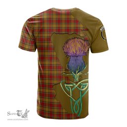 Scottish Scrymgeour Clan Tartan with Thistle and Scotland Map Tartan Plaid T Shirt Scottish Plaid Tartan Plaid - ScotsTee - scotstee.com