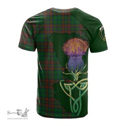 Scottish Matheson Hunting Highland Clan Tartan with Thistle and Scotland Map Tartan Plaid T Shirt Scottish Plaid Tartan Plaid - ScotsTee - scotstee.com