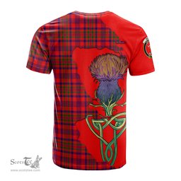 Scottish Murray of Tulloch Modern Clan Tartan with Thistle and Scotland Map Tartan Plaid T Shirt Scottish Plaid Tartan Plaid - ScotsTee - scotstee.com